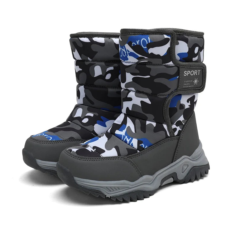 Children Plush Waterproof snow boots