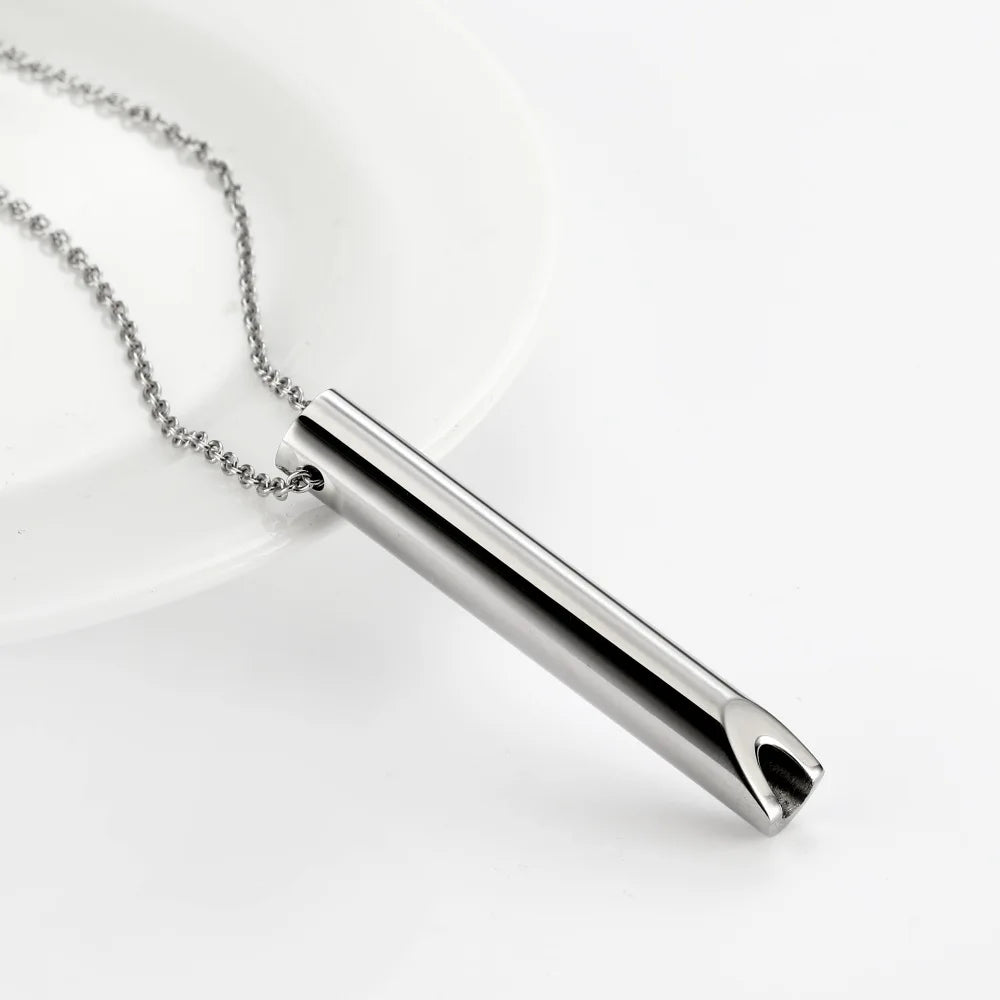 Stainless Steel Anxiety Breathing Necklace