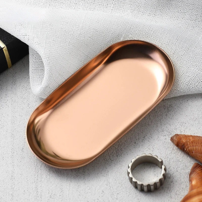 Stainless Steel Lip Shaped Jewelry Tray