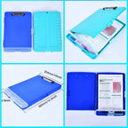 1 Pc Plastic Clipboard padfolio