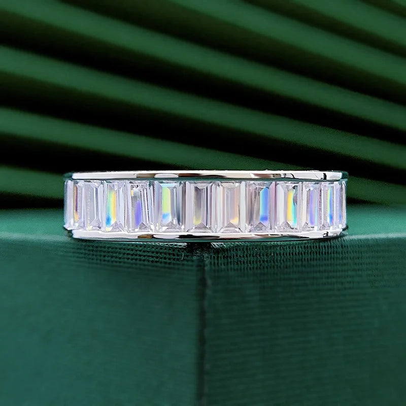 LYEE CYEE  Rectangle Moissanite Stackable Rings