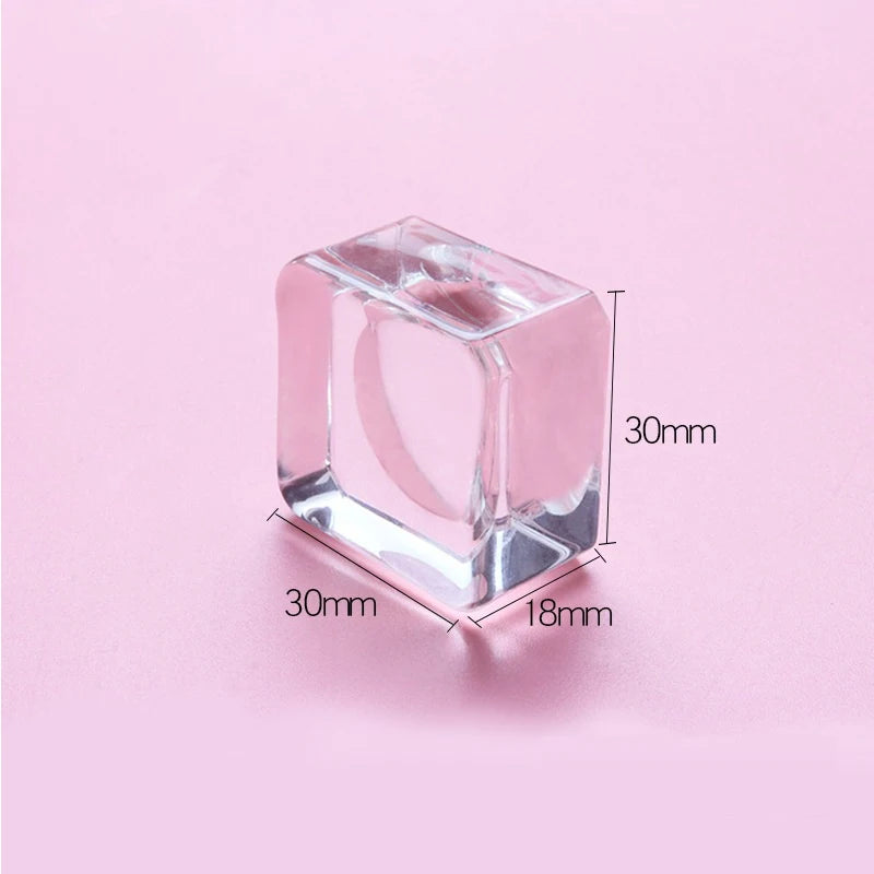 Crystal Glass Eyelash Glue Pallet