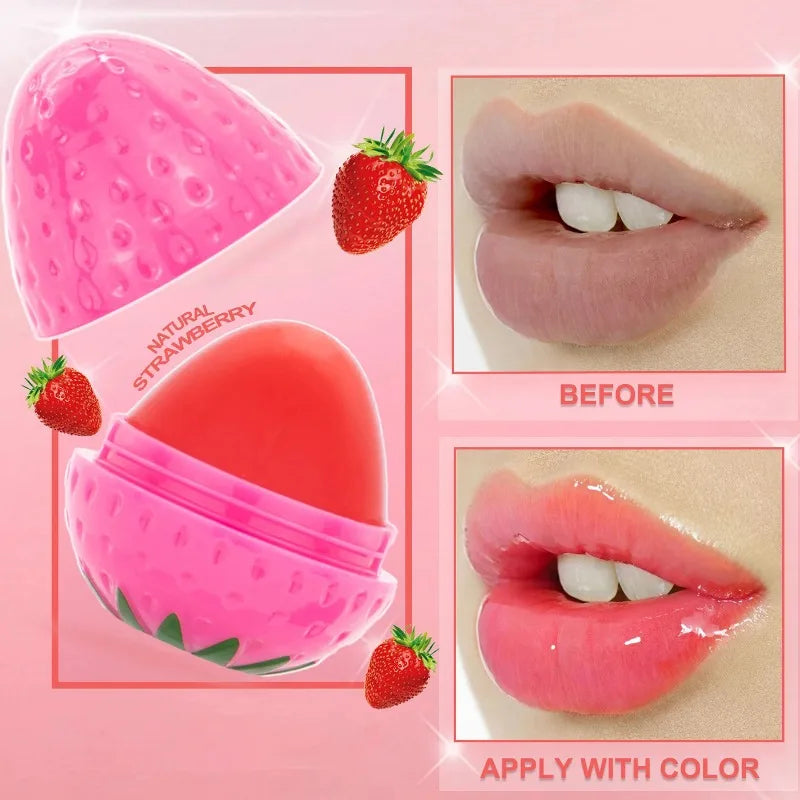 1/4Pcs Strawberry Lip Balm