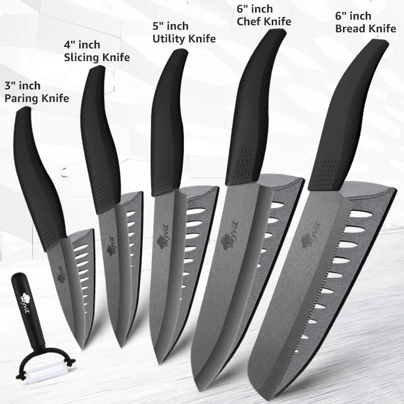 Ceramic Kitchen Knives Set