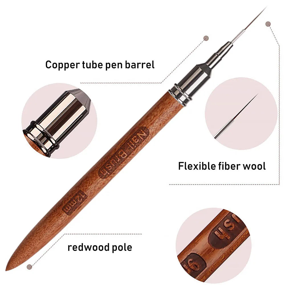 Wooden Nail Art Brushes