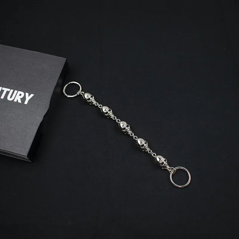 Designer croc Charms Chain Punk Pendant Metal Buckle