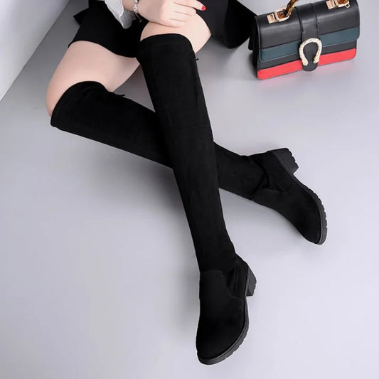 Black Over The Knee Boots