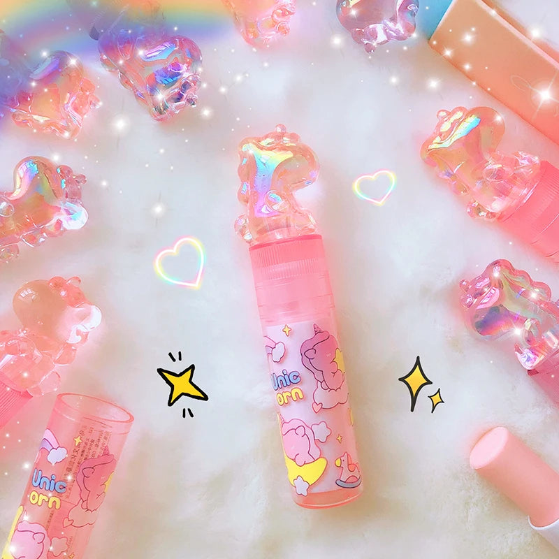 1Pcs Kawaii Lipstick Unicorns Rubber Erasers