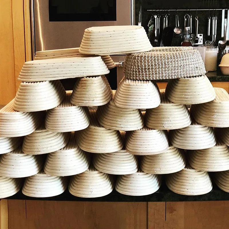 Oval Rattan Wicker Dough Fermentation Bread Basket