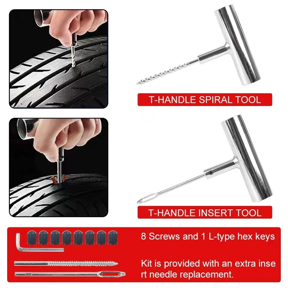 Tire Repair Kit 45PCS Motorcycle Car Accessories