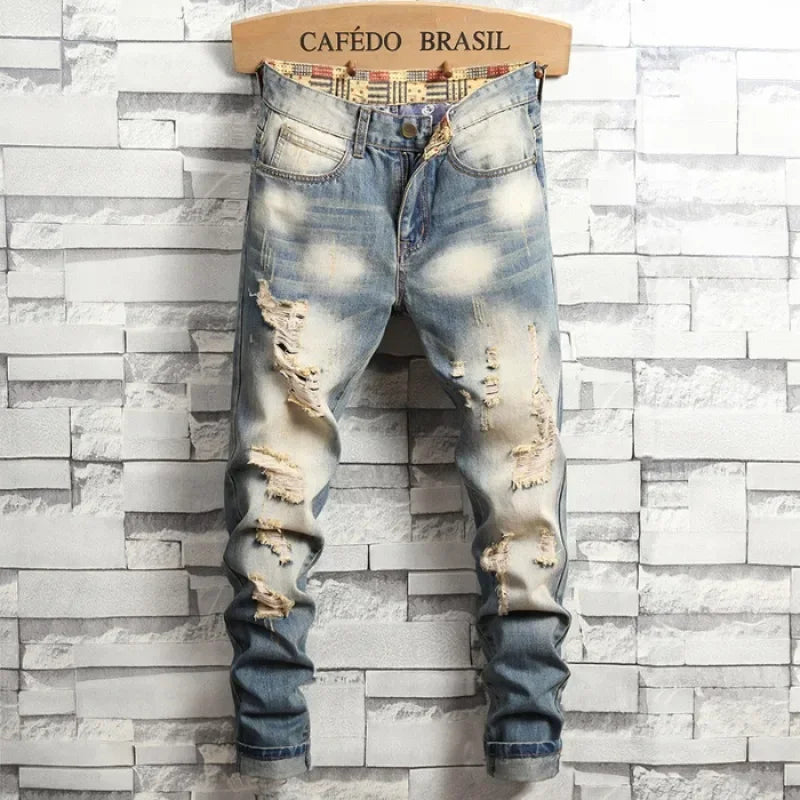 Distressed Ripped Jeans