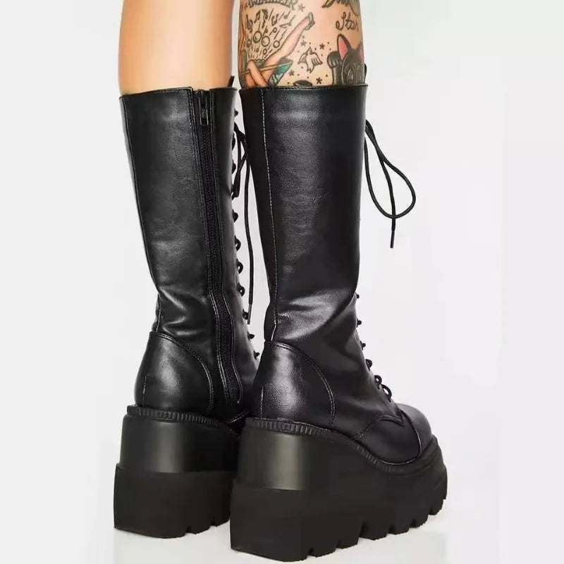 Platform  Rain Combat Military Boots