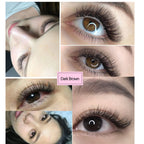 Yelix 16 ROWS Dark Brown Wispy Individual Eyelashes