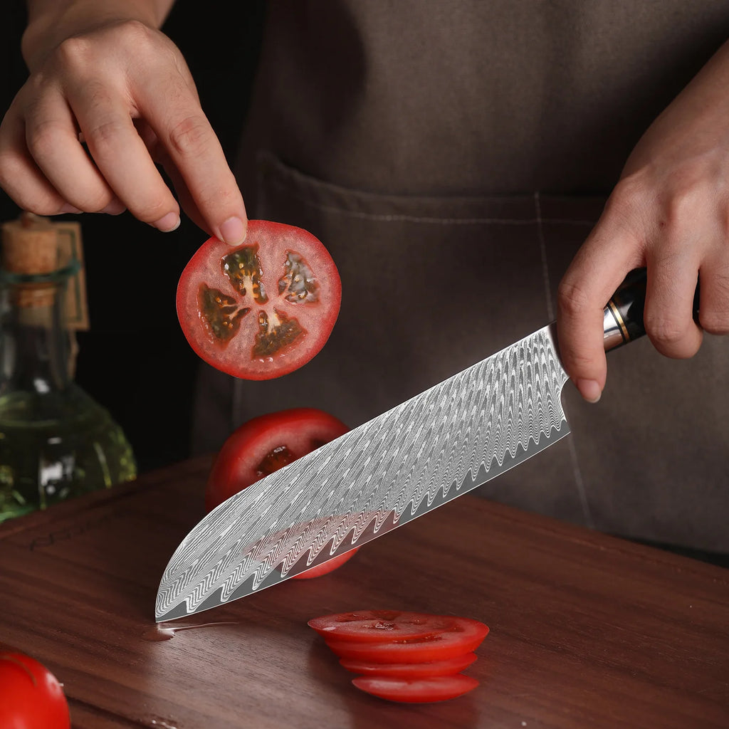 VG10 Chef's Knife d Handle Kitchen Chef's Knife Three-Piece Set