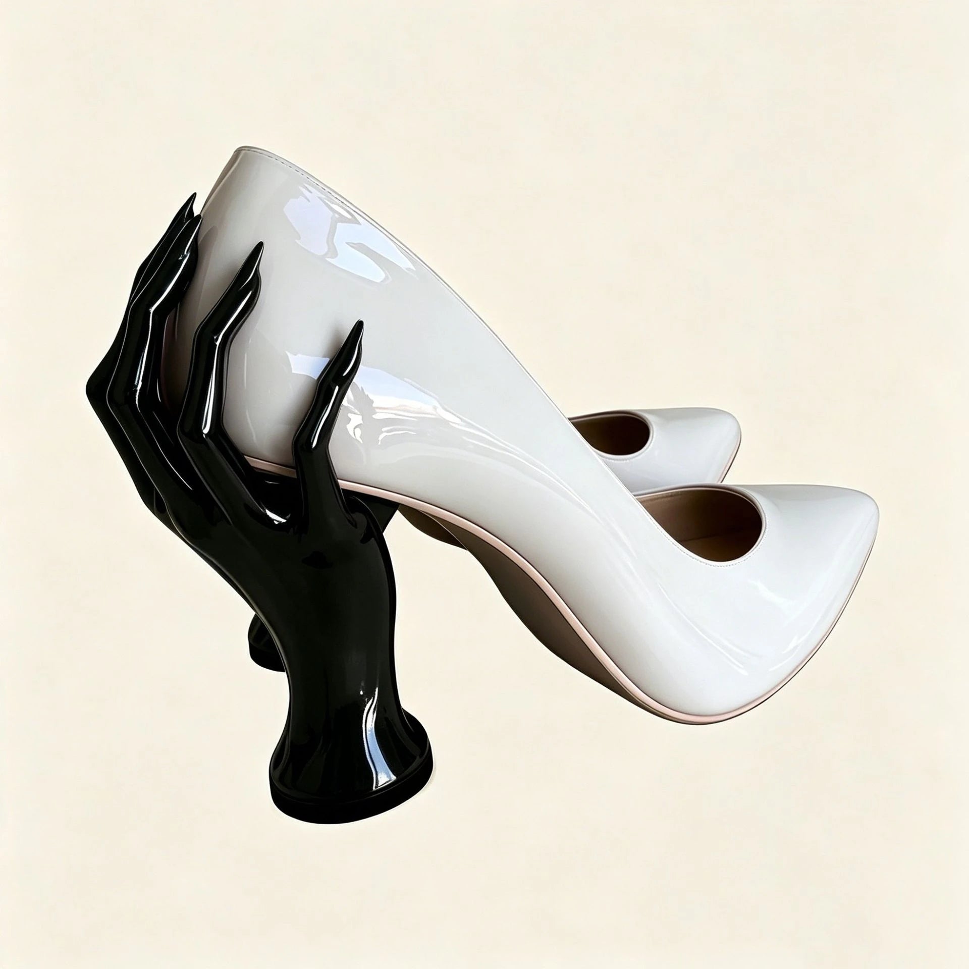 Gothic Sculpted Hand-Shaped Heel Pumps Avant Style