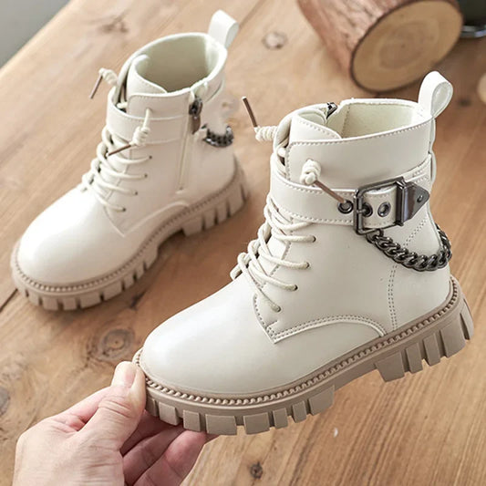 Girls Soft Sole Casual Ankle Boots