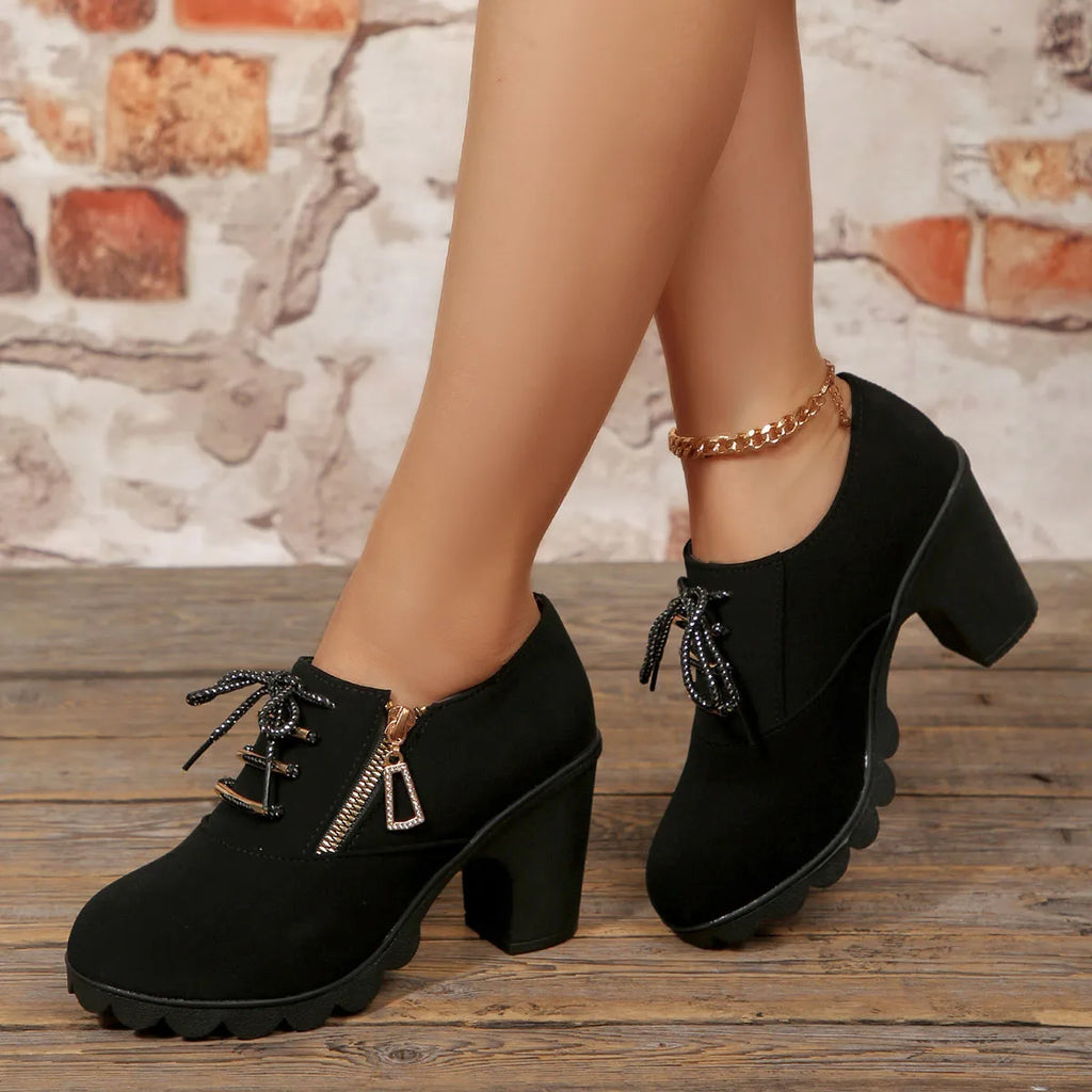 Chunky Heel Ankle Boots