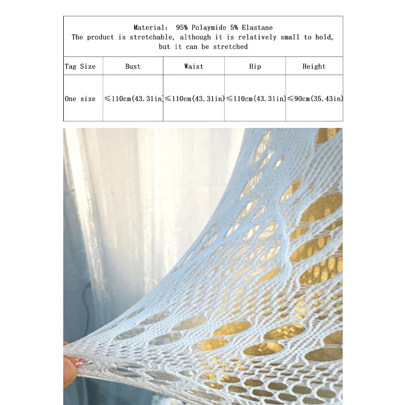 Hollow Out Fishnet Dress