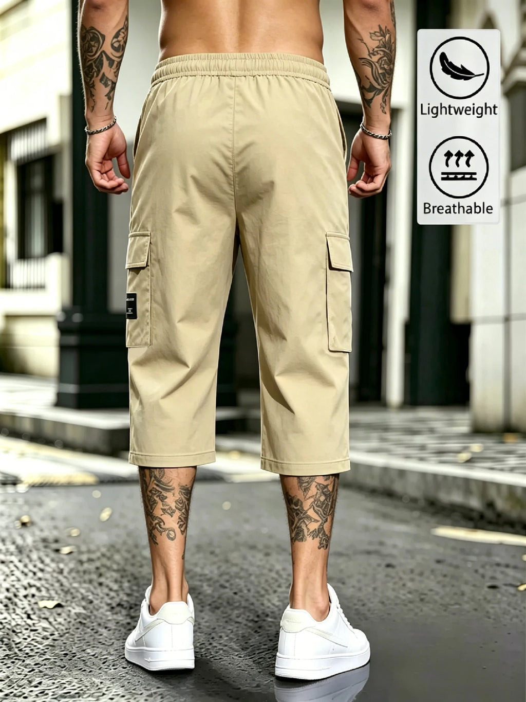Men's  Cargo Capri Pants