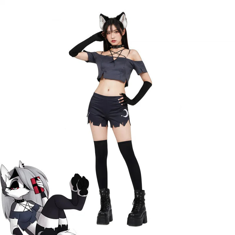 Anime Helluva cos Boss Loona Loony cosplay costume