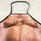 Beer Belly Printed Men's Kitchen Apron - Polyester Material, Woven, Suitable for Barbecue and Party