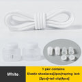 1 Pair Lazy Laces Elastic Snap Lock Shoelaces