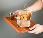 10 pcs set black French Fries Basket