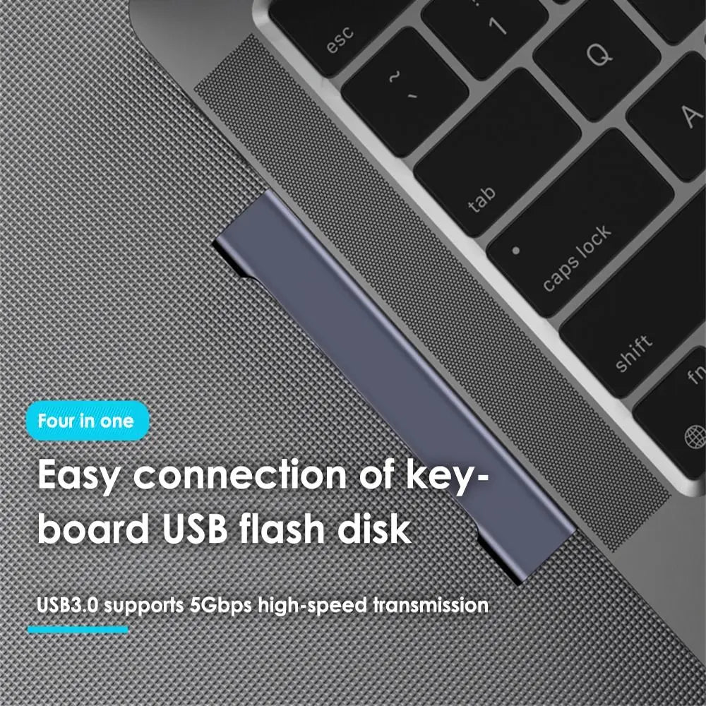 4 IN 1 USB-C HUB Universal USB 3.0 Docking Station