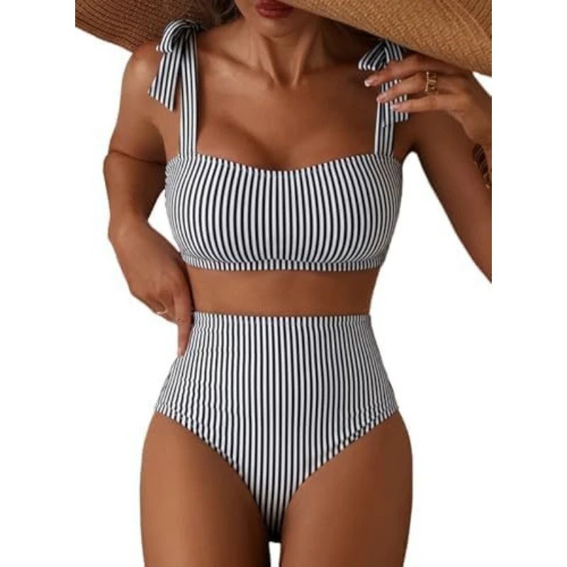 Women Two-piece Halter Vest Swimwear