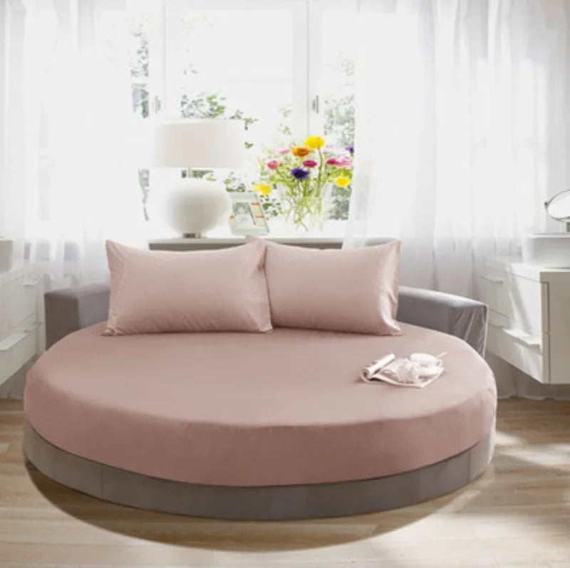 100% Cotton Round Bed Sheet Set