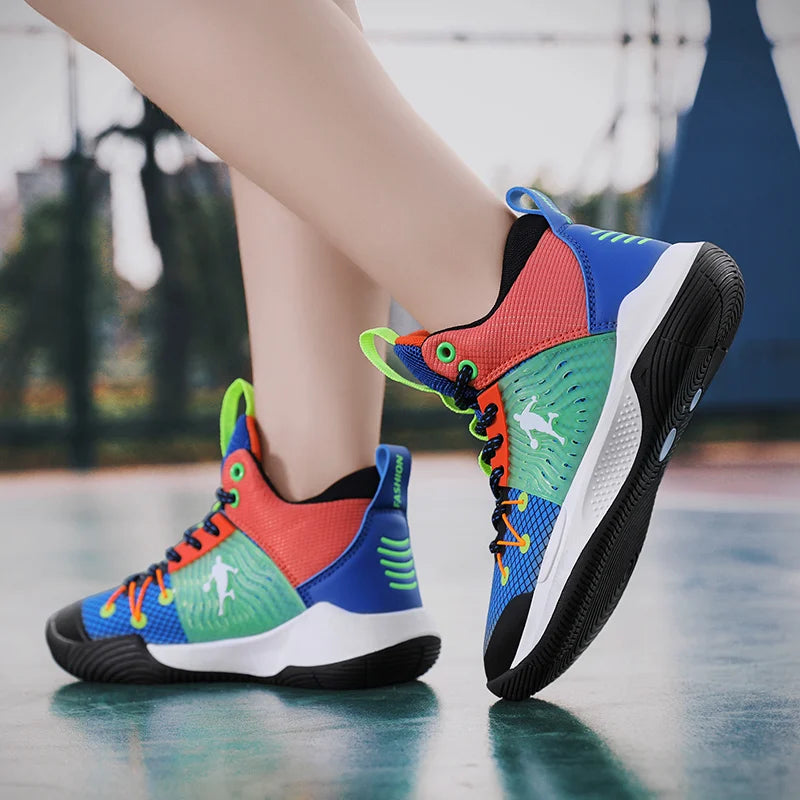 Non-Slip Cushion Boys Basketball Sneakers