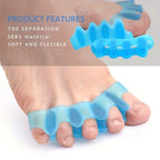 2 soft touch silicone toe spacer