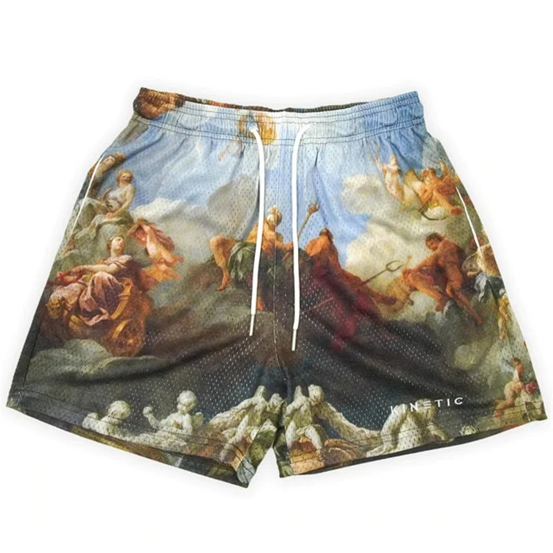 Embroidery gym shorts