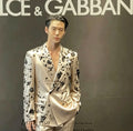 Luxury Beaded Crystals Groom Wedding Tuxedos Customized Men Suits
