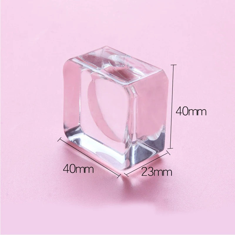 Crystal Glass Eyelash Glue Pallet