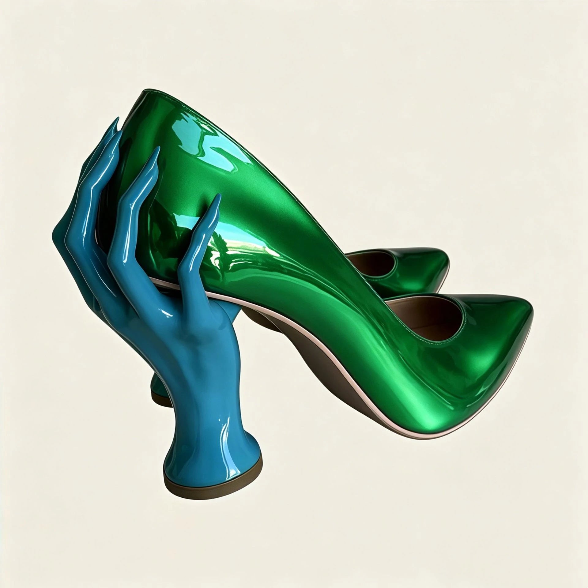 Gothic Sculpted Hand-Shaped Heel Pumps Avant Style