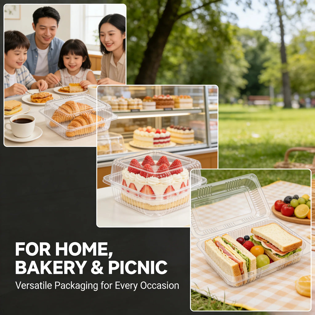 50Pcs Clear Plastic Food Containers