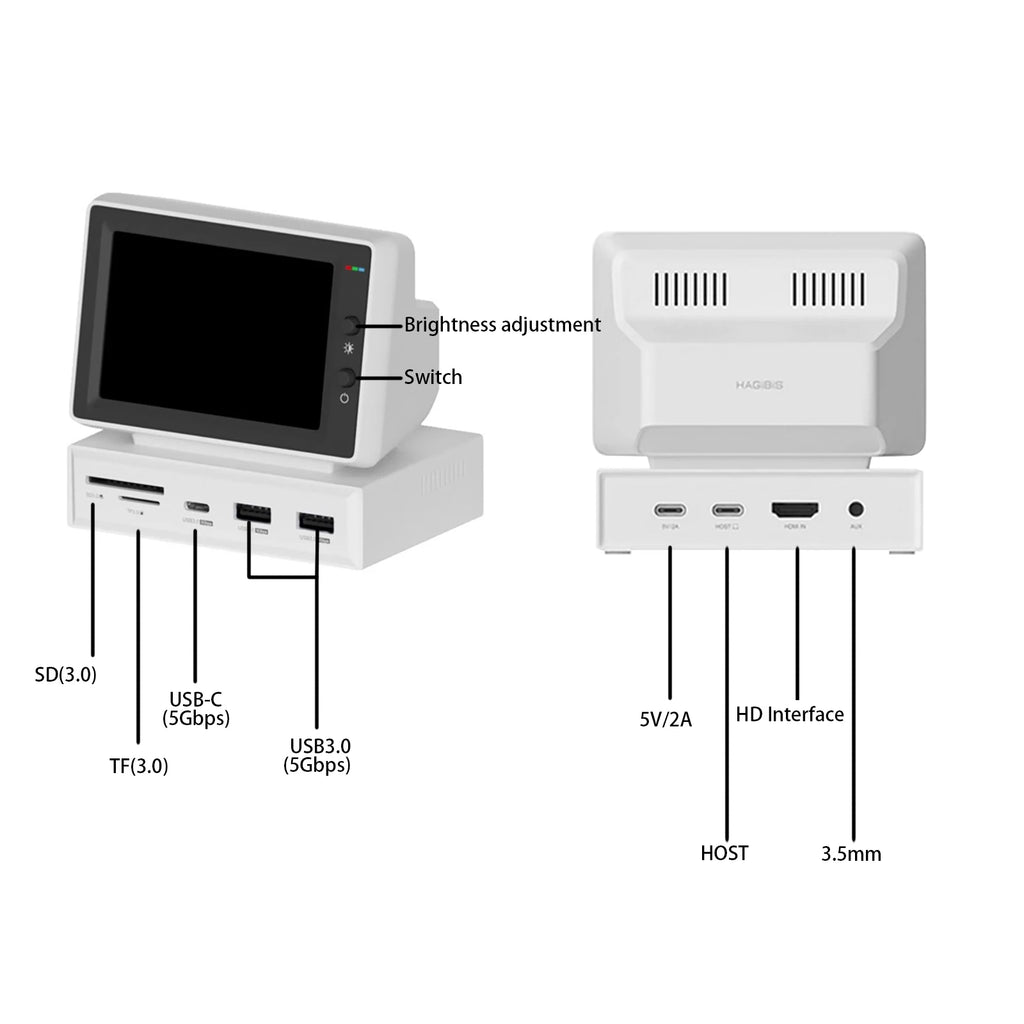 3.5inch HDD Data Monitor Display Sub Screen