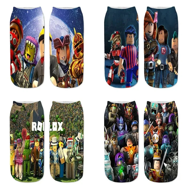 Cartoon Printed Shallow Socks