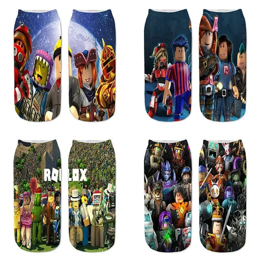 Cartoon Printed Shallow Socks