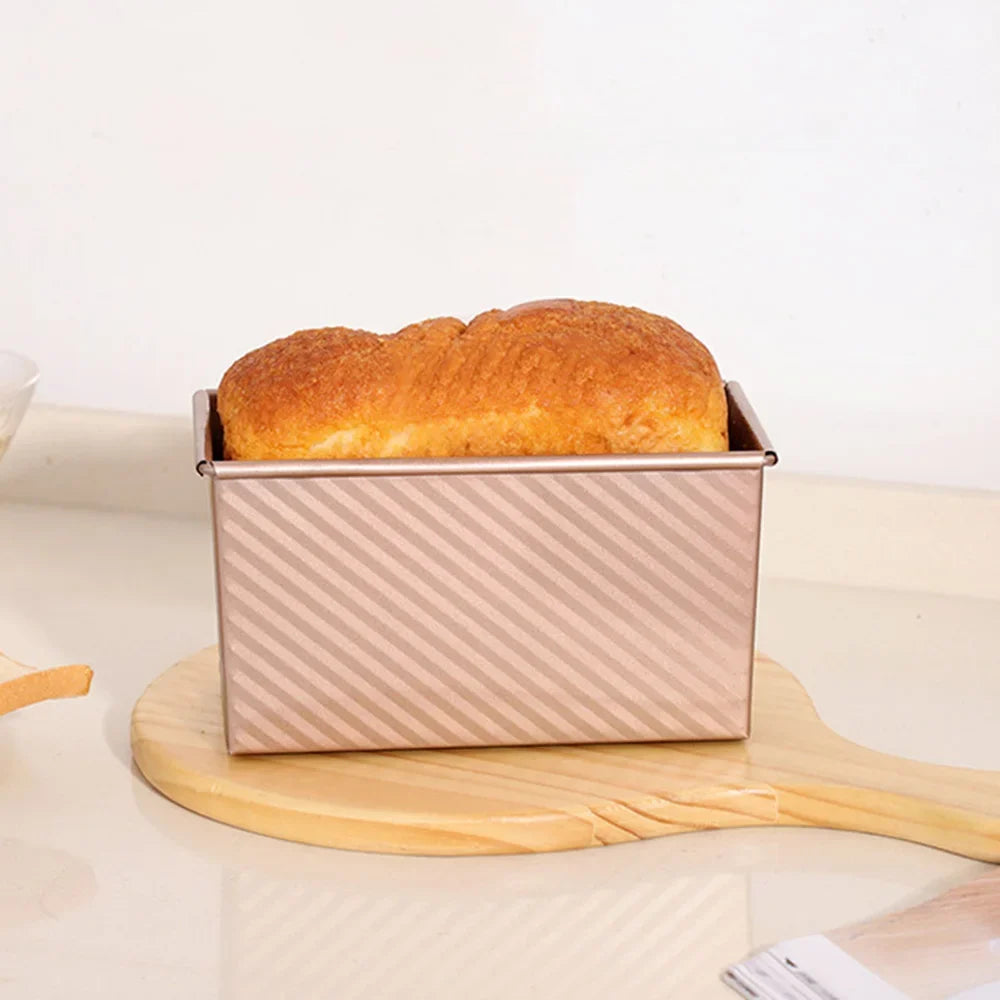 1Pcs Non-Stick Pullman Loaf Pan with Lid