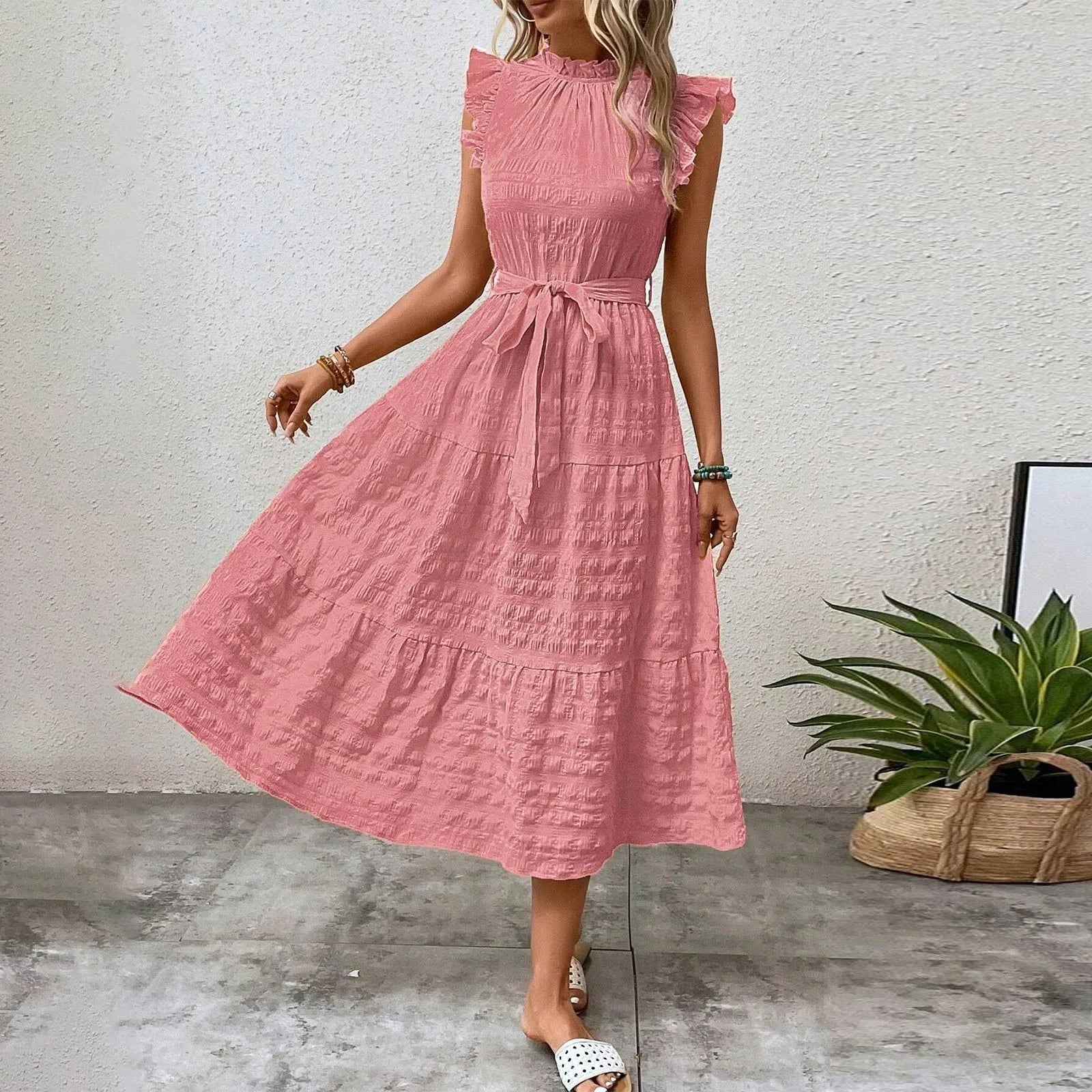 Vintage Casual Beach Dress