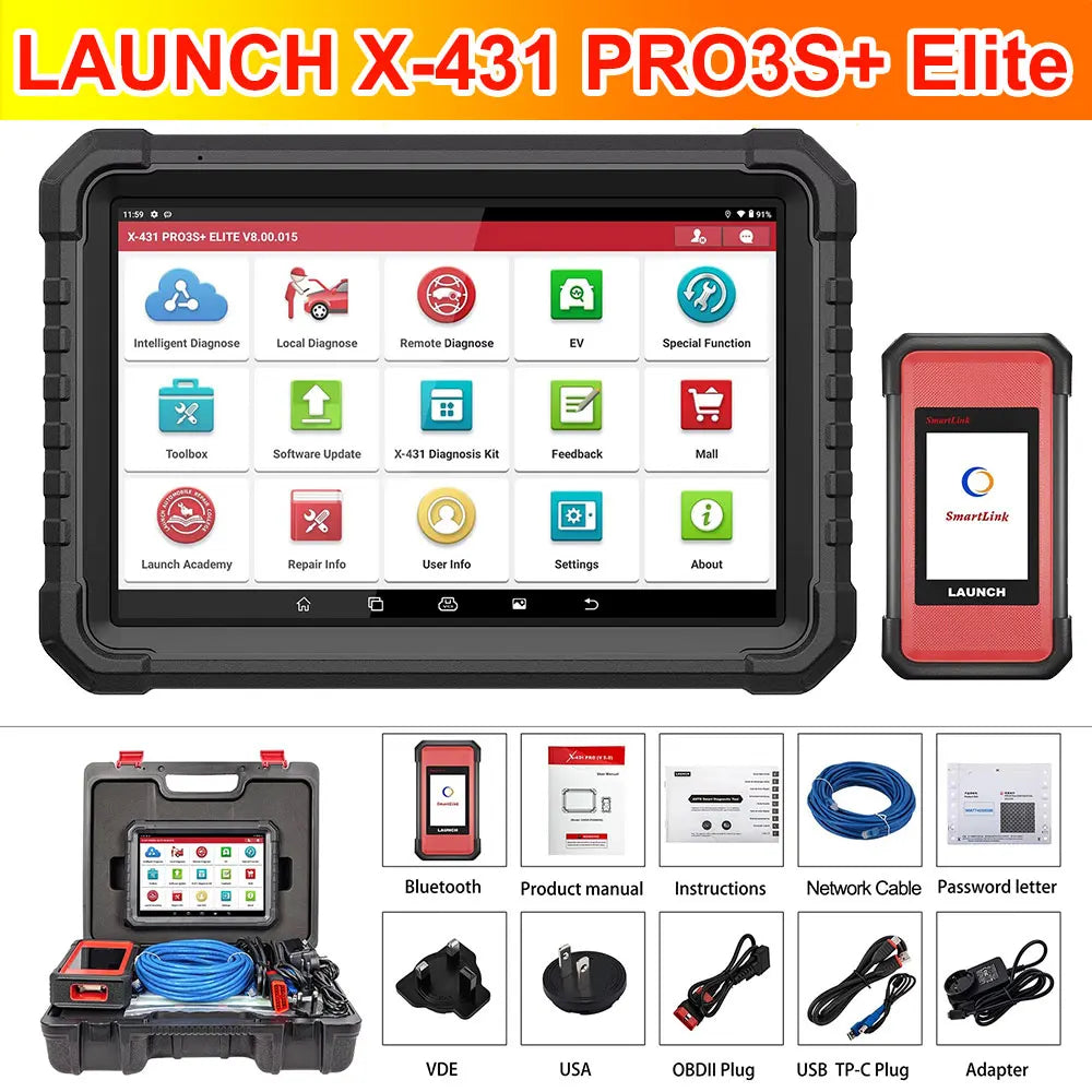 2026 LAUNCH X431 PRO3S+ Elite J2534 Offline Programming car diagnostic Tool
