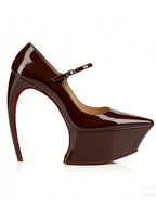 New Pointed Stiletto High Heels Thick Bottom Ballet Sandals