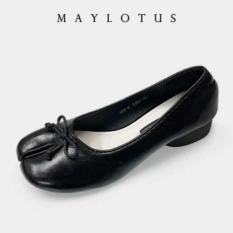 Split Toe Heel Tabi Shoes