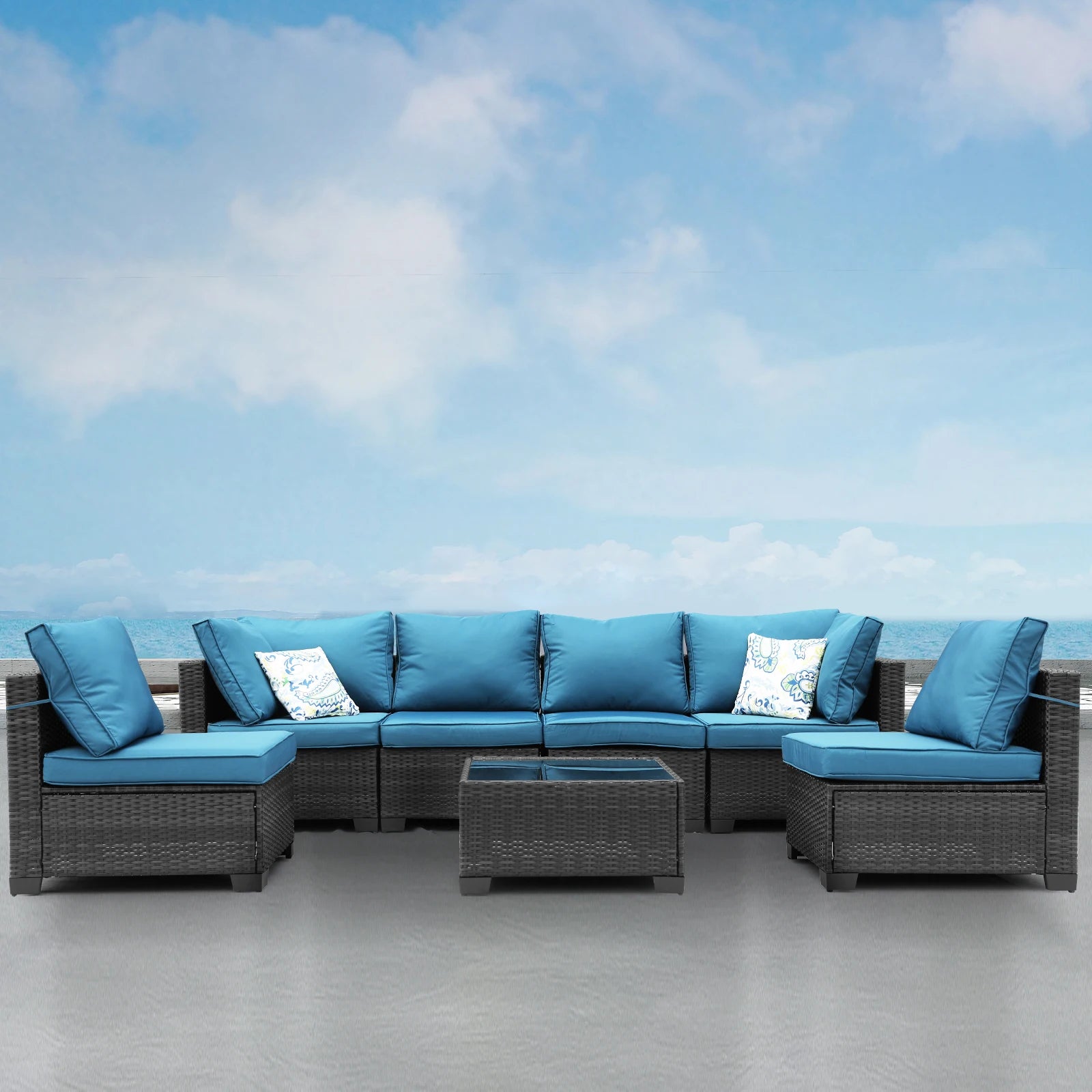 Patio Furniture Set 7 Piece