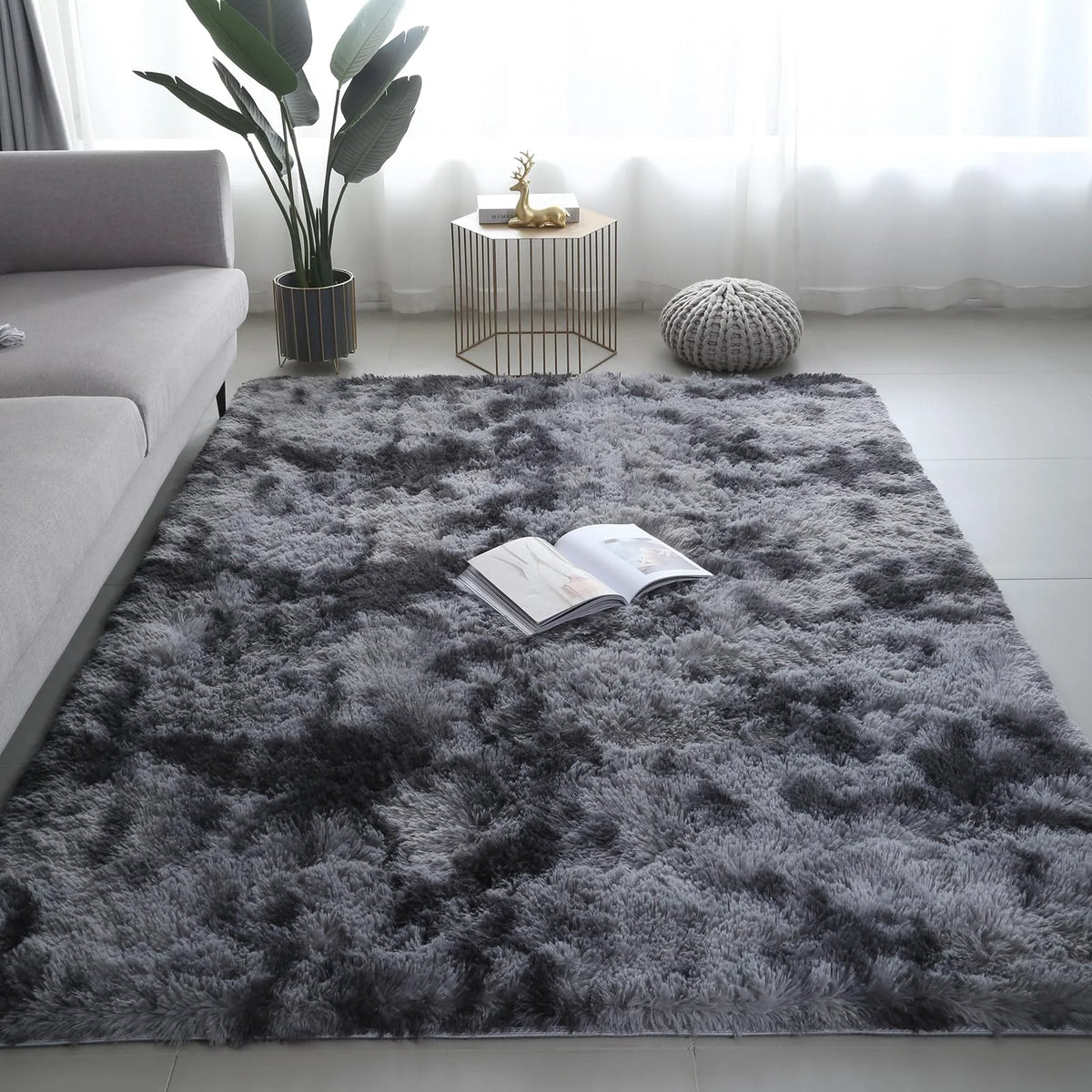 VIKAMA Ultra-Soft Puffy Rug