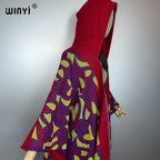 WINYI African boho hooded abaya