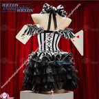 Scary Clown Black White Costume Set