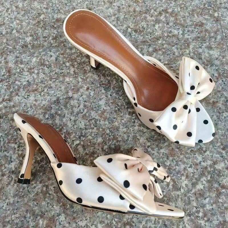 Round Open-toe High Heels